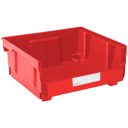 Geiger Large HB Series Duplex Bin - Red