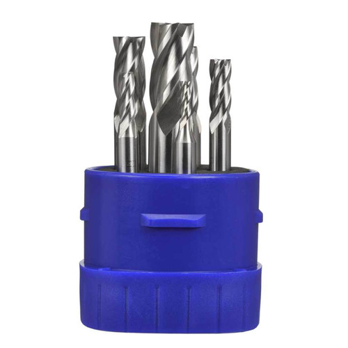 Bordo Imperial Fractional Short Threaded HSS Cobalt End Mill Set 6pc