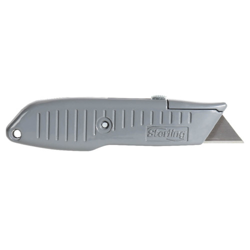 Sterling Ultra Grip Grey Retractable Knife With 3 Blades