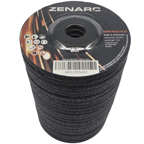 Zenarc 125x6x22mm Grinding Disc