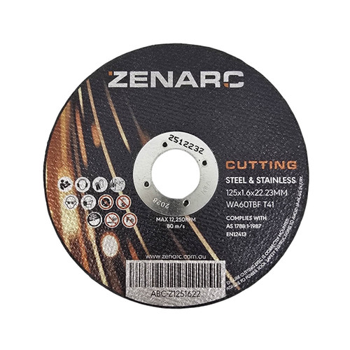 Zenarc 125x1.6x22mm Cutting Disc