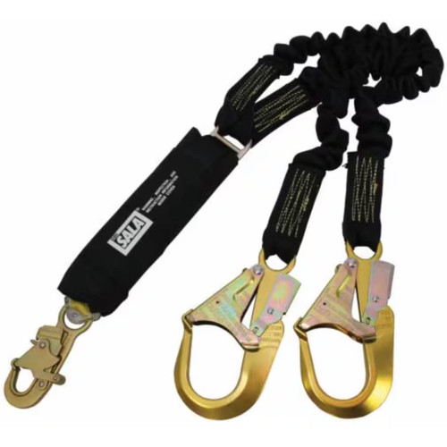 3M Dbi-Sala Force2 Welders Elasticated Shock Absorbing Lanyard Double Tail Navy Blue Z60200919NKE