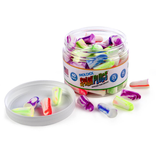 Moldex SparkPlugs Uncorded Earplugs In Convenient Recloseable Jar 40prs