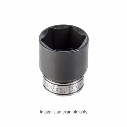 Dual Action 1/2 Dr x 32mm C/M 6pt Thin Wall Deep Impact Socket Metric