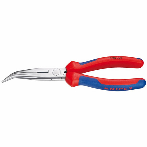 Knipex Snipe Nose Plier Bent 200mm Comfort Handle