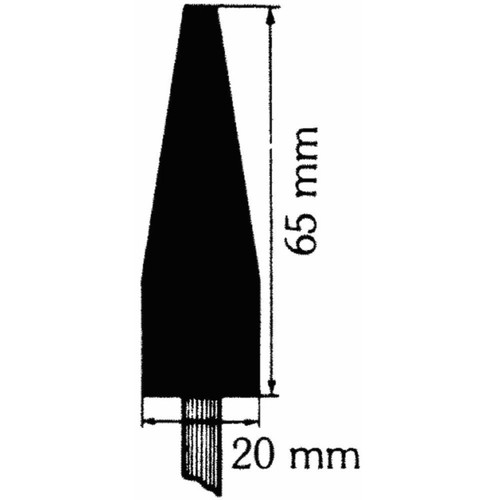Norton Alox A1 Mounted Point 20x65mm 38A60PV