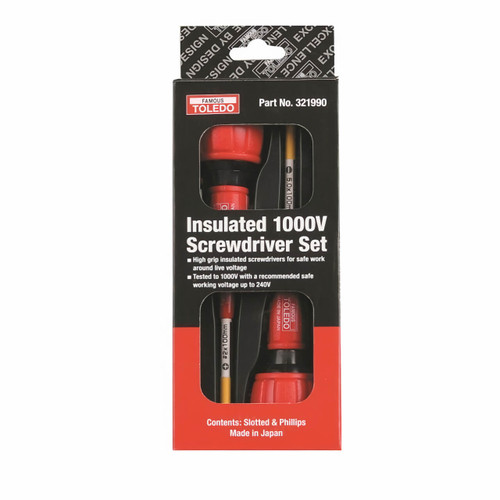 Toledo Screwdriver Set -Insulated 2Pc