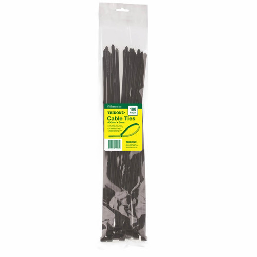 Tridon Cable Tie Black 400 x 5mm 100pk