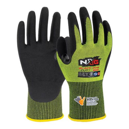 NXG GreenTek Black Dog Cut Level D Glove