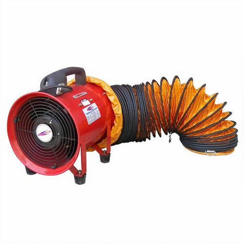 Trademaster 200mm Portable Ventilator inc 5m Ducting