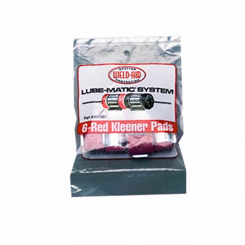 Weldaid Lube-Matic Red Wire Kleener Pads 6pk