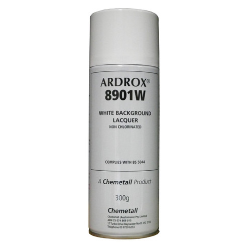 Ardrox 8901W White Background Lacquer Aerosol 300g Ardrox 8901W White Background Lacquer Aerosol 300g
