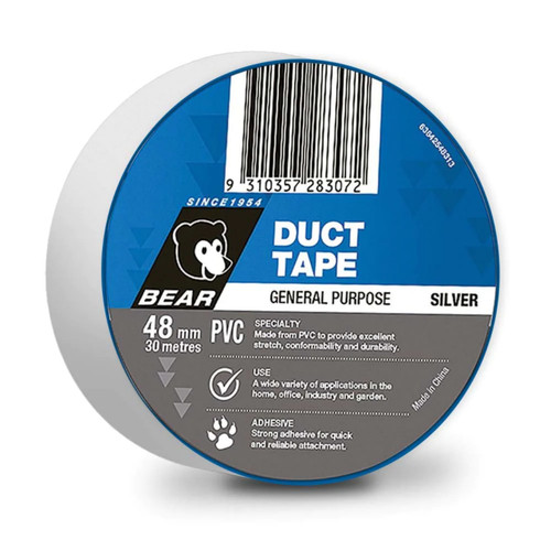 Duct Tape PVC 48mm x 30m Grey
