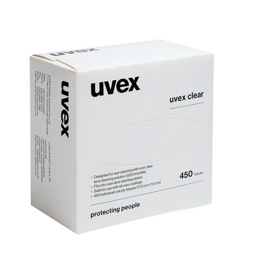 Uvex Lens Clean Tissues Box of 450