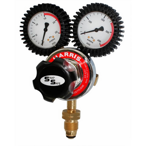 Harris 825 Acetylene Regulator. Vertical Inlet. 0-150kpa