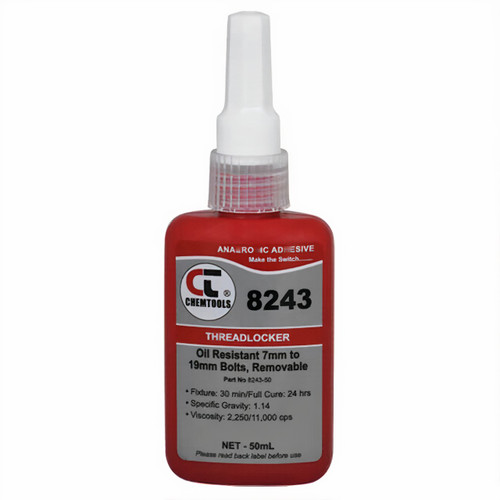 CT 8243 Threadlocker 50ml Med Strength Oil Resist