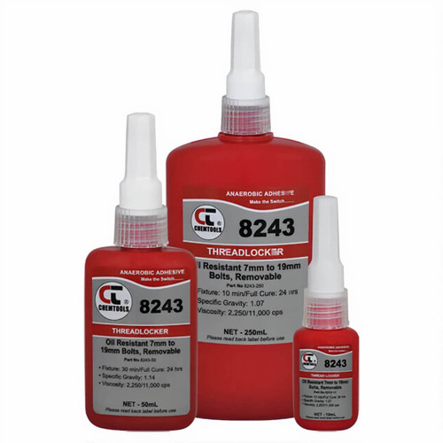 CT 8243 Threadlocker 50ml Med Strength Oil Resist