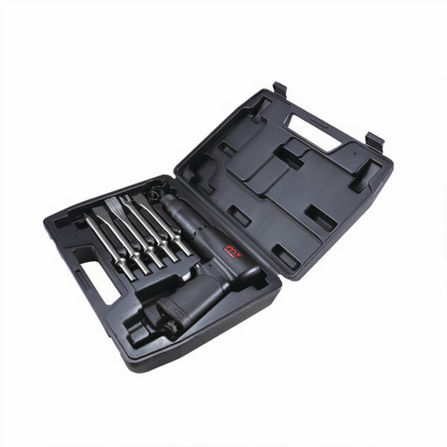 M7 Air Hammer Kit inc 5pc Round Shank Chisel Set 3200 BPM 175mm Long