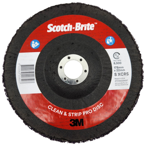 3M Scotch-Brite Clean & Strip Disc XT-DC 180x22 CRS Purple 5/box