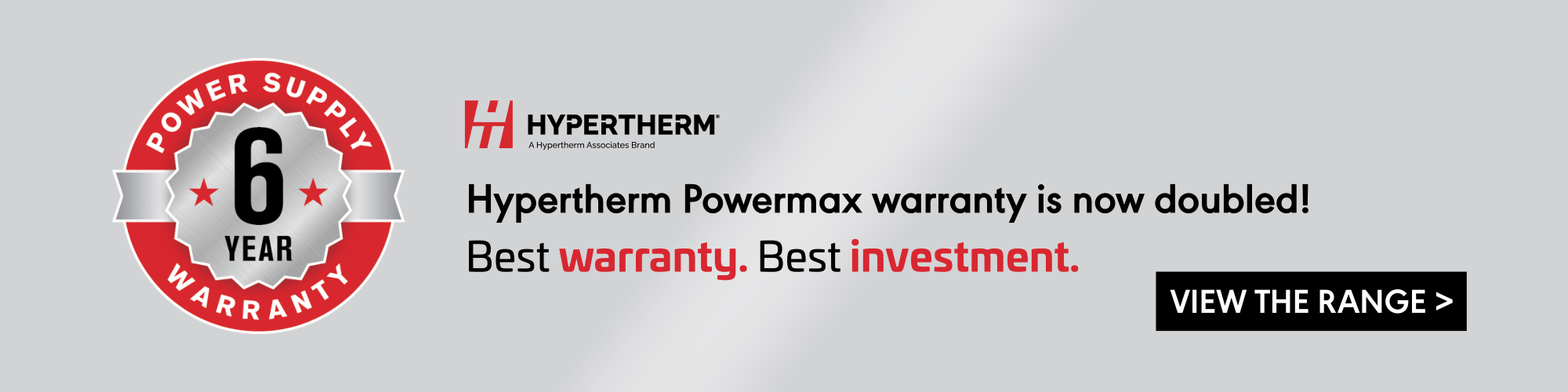 Hypertherm New Warranty Banner