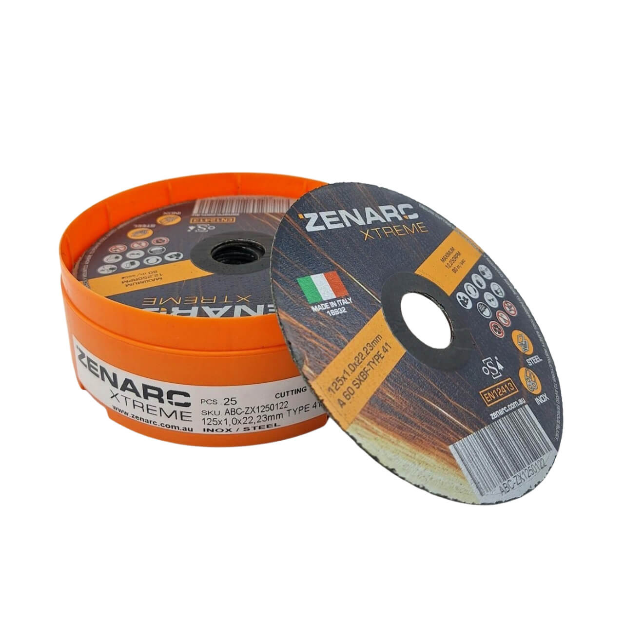Zenarc Xtreme 125x1x22 Cut Off Wheel 25/pk