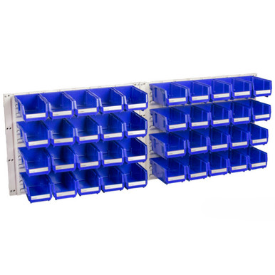 Geiger Panel Geiger HB Hanging Panel 40 Bin Kit (Blue) - ACL Industrial Technology