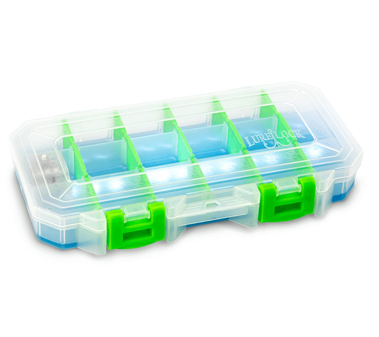 Lure Lock Light it Up 3 Cavity Tak Logic Liner LED Tackle Box #LLED3-3101