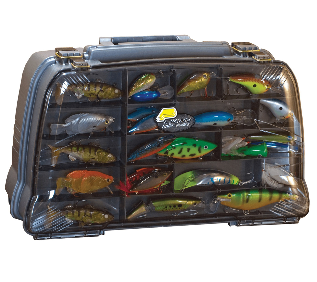 Plano 44 Magnum Guide Series Fishing Tackle Box 144402 GRAPHITE/SMOKE.