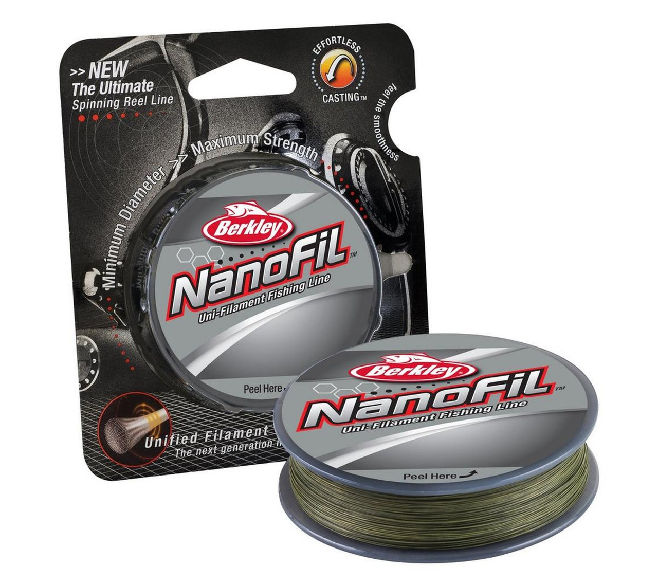 Berkley Nanofil 300yd Hi-Vis 6LB Line 6 lb 300 yds Braid Chartreuse  CNF3006-HV 