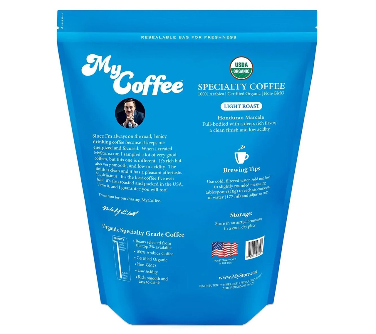 MyCoffee Light Roast Organic Specialty Grade Coffee