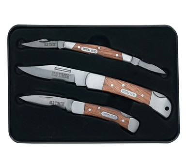 Old Timer 3 Piece Knife Set with Tin - 1200627