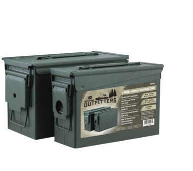 Mossy Oak Outfitters 3 Piece Plastic Ammo Box - OD Green