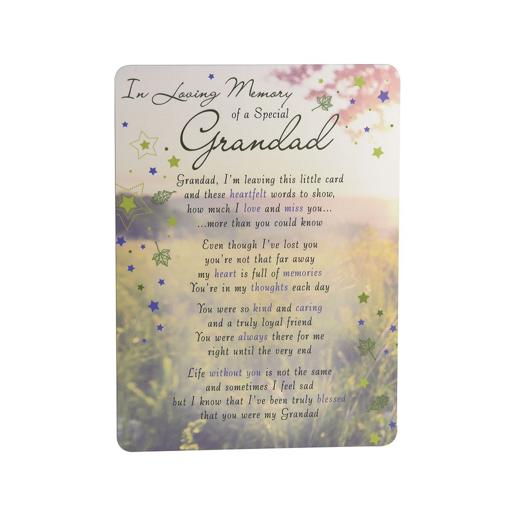 Lovely 'Grandad' Sympathy Card - Free P&P *No Offers* 8 | UK