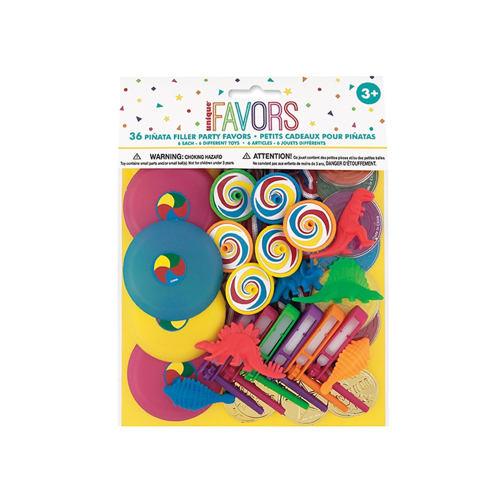 Festive pinata Filler 36 pieces CB Gold