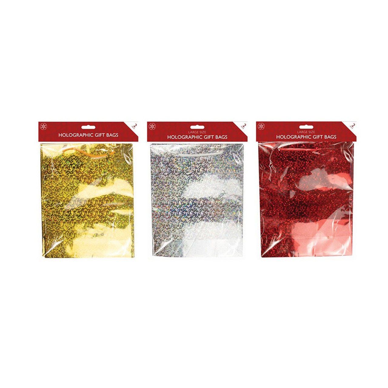 Gift Bags Red Holographic Gift Bag