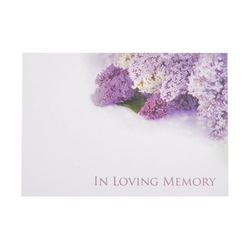 Large Florist Card In Loving Memory
