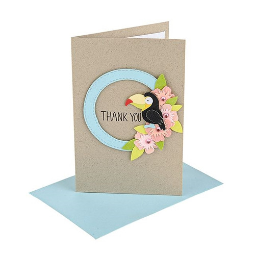 Florist Handmade Card Toucan With Envelope