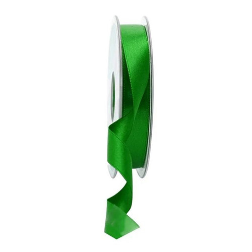 Double Satin Ribbon 15Mm Emerald