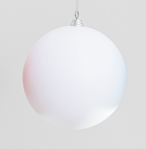 30cm Matt Xmas Ball White