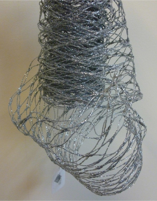 180cm Mesh Ribbon Roll Silver