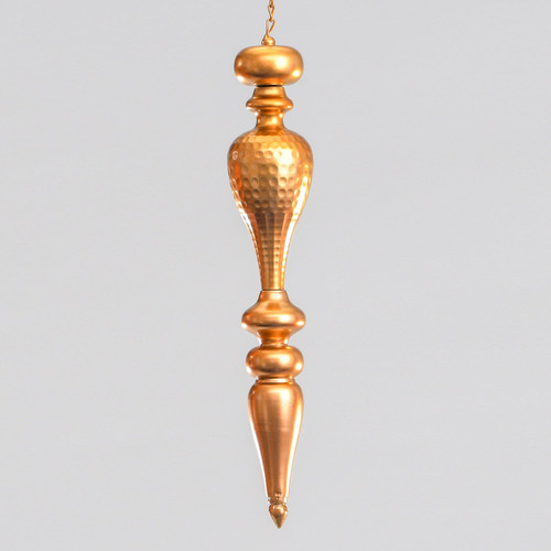 62cm Metal Finial Hanger Copper