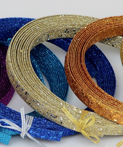 15ft Glitter Ribbon Dec Champ