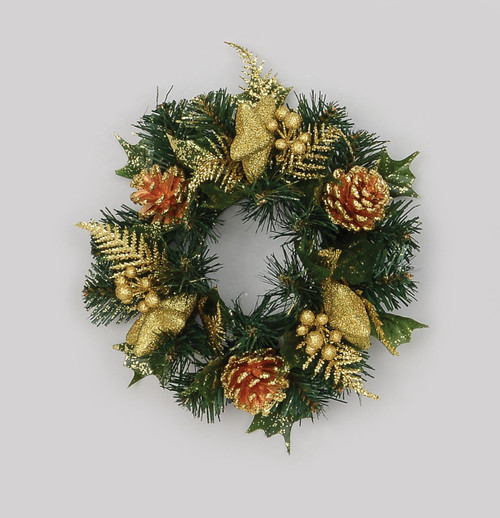 3" Glitter Star/Cone C/R Gold
