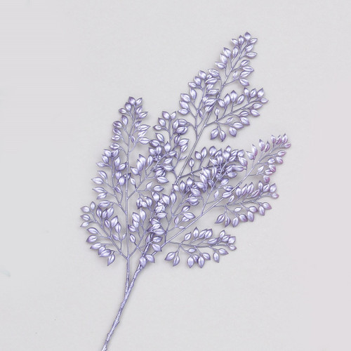 66Cm Leaf Spray Lilac