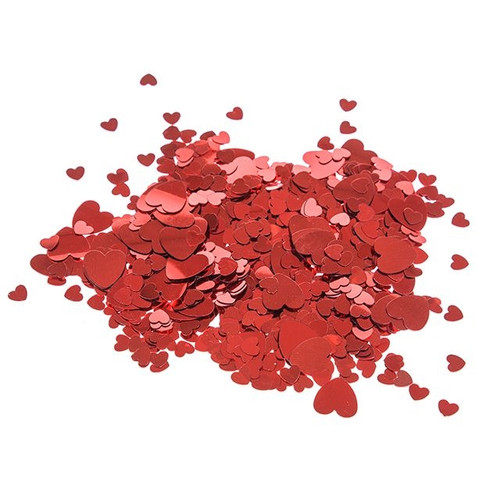 Confetti Red Hearts