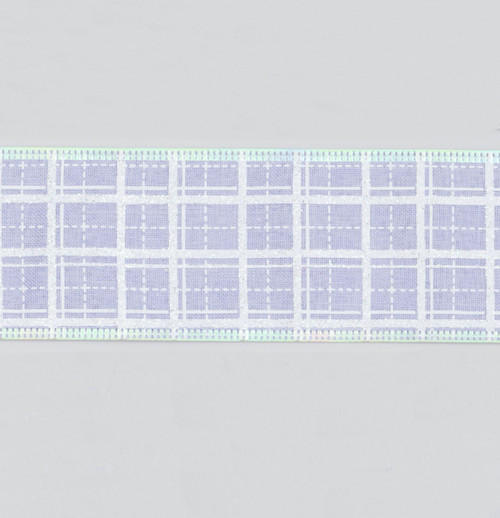 2.5"x10Y Box Check Ribbon Lilac