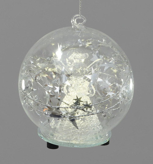 100mm Angel Ball Ornament w/LED