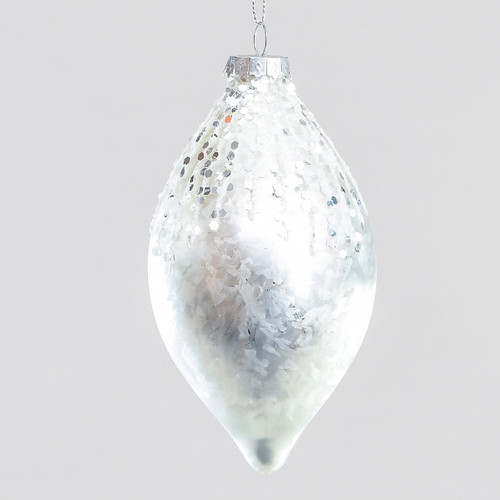 14cm Glass Glitter/Sequin 