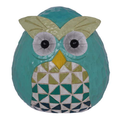 Resin Wood Carved Look Owl 19cm