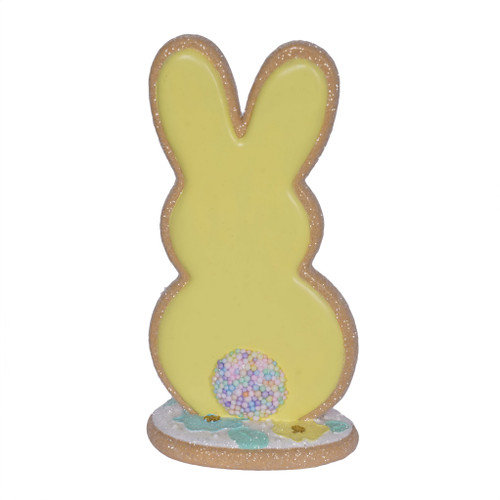 Bunny Silhoutte on a base Yellow10.5x8.5x20cm